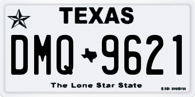 TX license plate DMQ9621