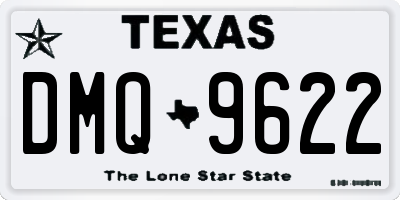 TX license plate DMQ9622