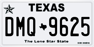 TX license plate DMQ9625