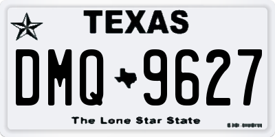 TX license plate DMQ9627