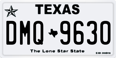 TX license plate DMQ9630