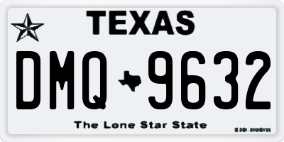 TX license plate DMQ9632