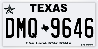 TX license plate DMQ9646