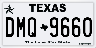 TX license plate DMQ9660