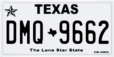 TX license plate DMQ9662