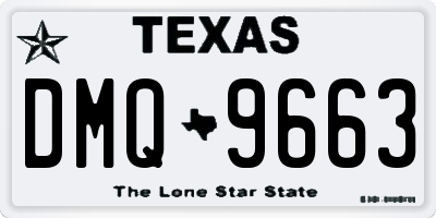 TX license plate DMQ9663