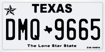 TX license plate DMQ9665