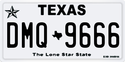 TX license plate DMQ9666