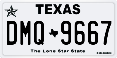 TX license plate DMQ9667