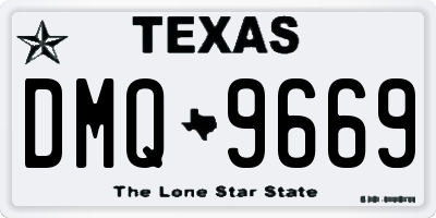 TX license plate DMQ9669