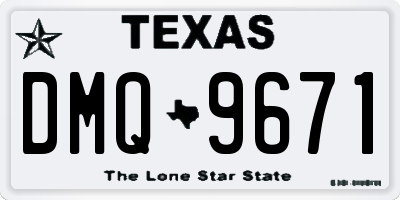 TX license plate DMQ9671
