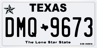 TX license plate DMQ9673
