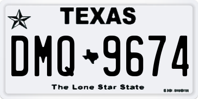 TX license plate DMQ9674