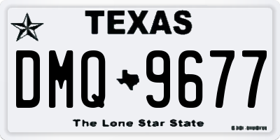 TX license plate DMQ9677