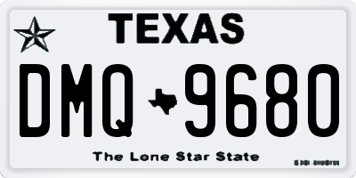 TX license plate DMQ9680