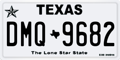 TX license plate DMQ9682