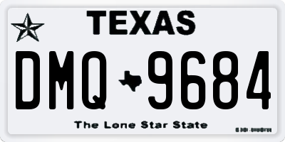 TX license plate DMQ9684