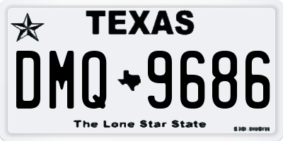 TX license plate DMQ9686