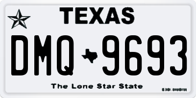 TX license plate DMQ9693