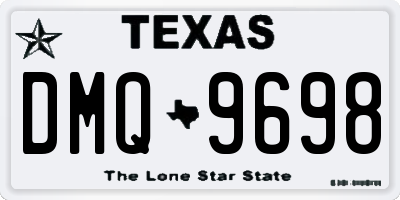 TX license plate DMQ9698
