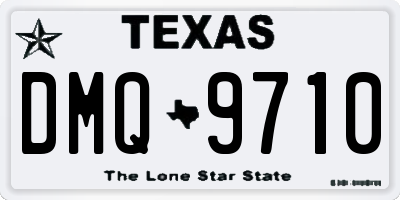 TX license plate DMQ9710
