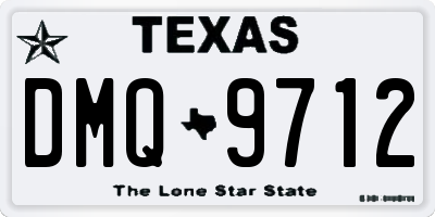 TX license plate DMQ9712