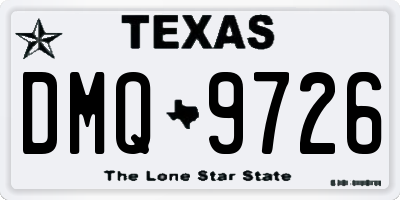 TX license plate DMQ9726