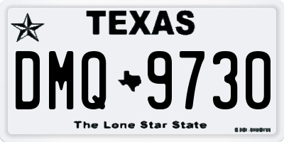 TX license plate DMQ9730