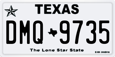 TX license plate DMQ9735