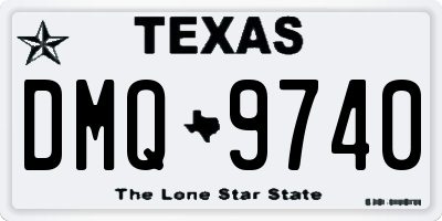 TX license plate DMQ9740
