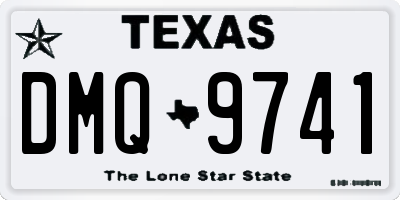 TX license plate DMQ9741