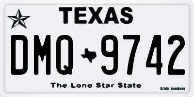 TX license plate DMQ9742