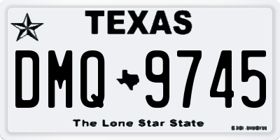 TX license plate DMQ9745