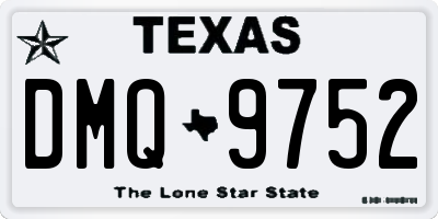 TX license plate DMQ9752
