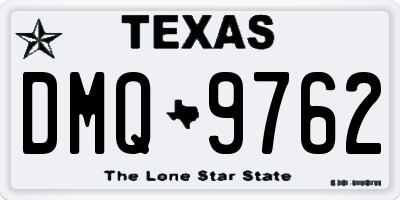 TX license plate DMQ9762