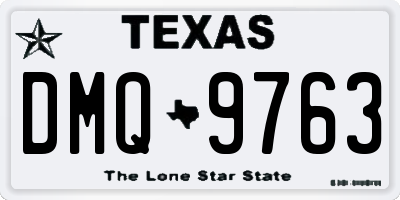 TX license plate DMQ9763