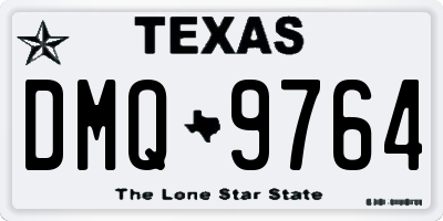 TX license plate DMQ9764