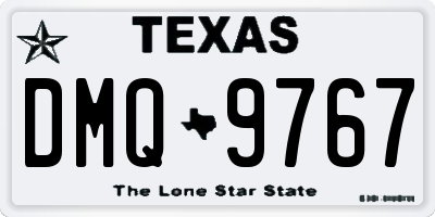 TX license plate DMQ9767