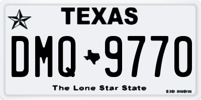 TX license plate DMQ9770