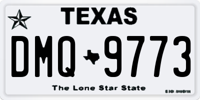 TX license plate DMQ9773