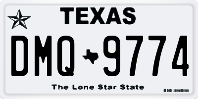 TX license plate DMQ9774