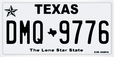 TX license plate DMQ9776