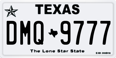 TX license plate DMQ9777