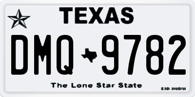 TX license plate DMQ9782