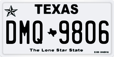 TX license plate DMQ9806