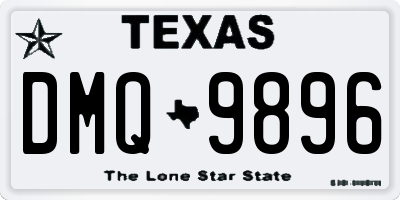 TX license plate DMQ9896