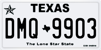 TX license plate DMQ9903