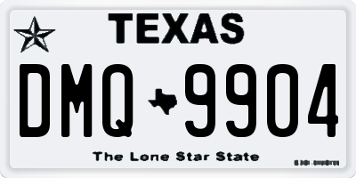 TX license plate DMQ9904