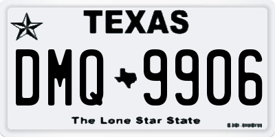 TX license plate DMQ9906