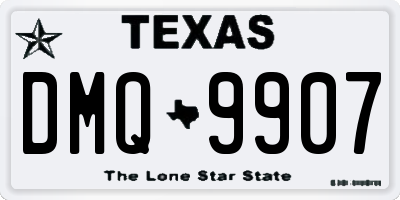 TX license plate DMQ9907